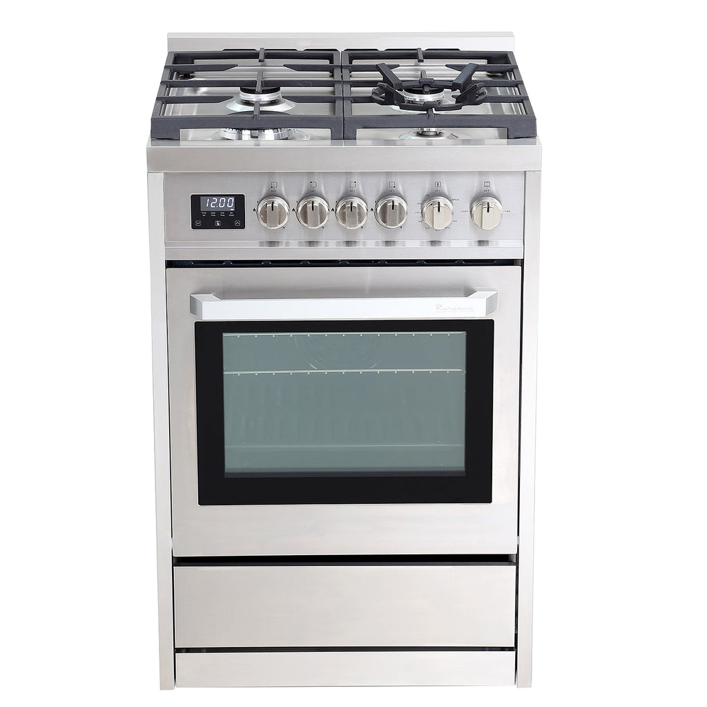 Rangaire 24" Gas Range Convection Oven Freestanding Stainless Steel RRG241TS