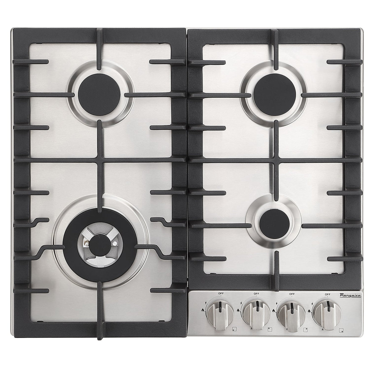 Rangaire 24" Gas Cooktop 4 Burners Stainless Steel RCG241S