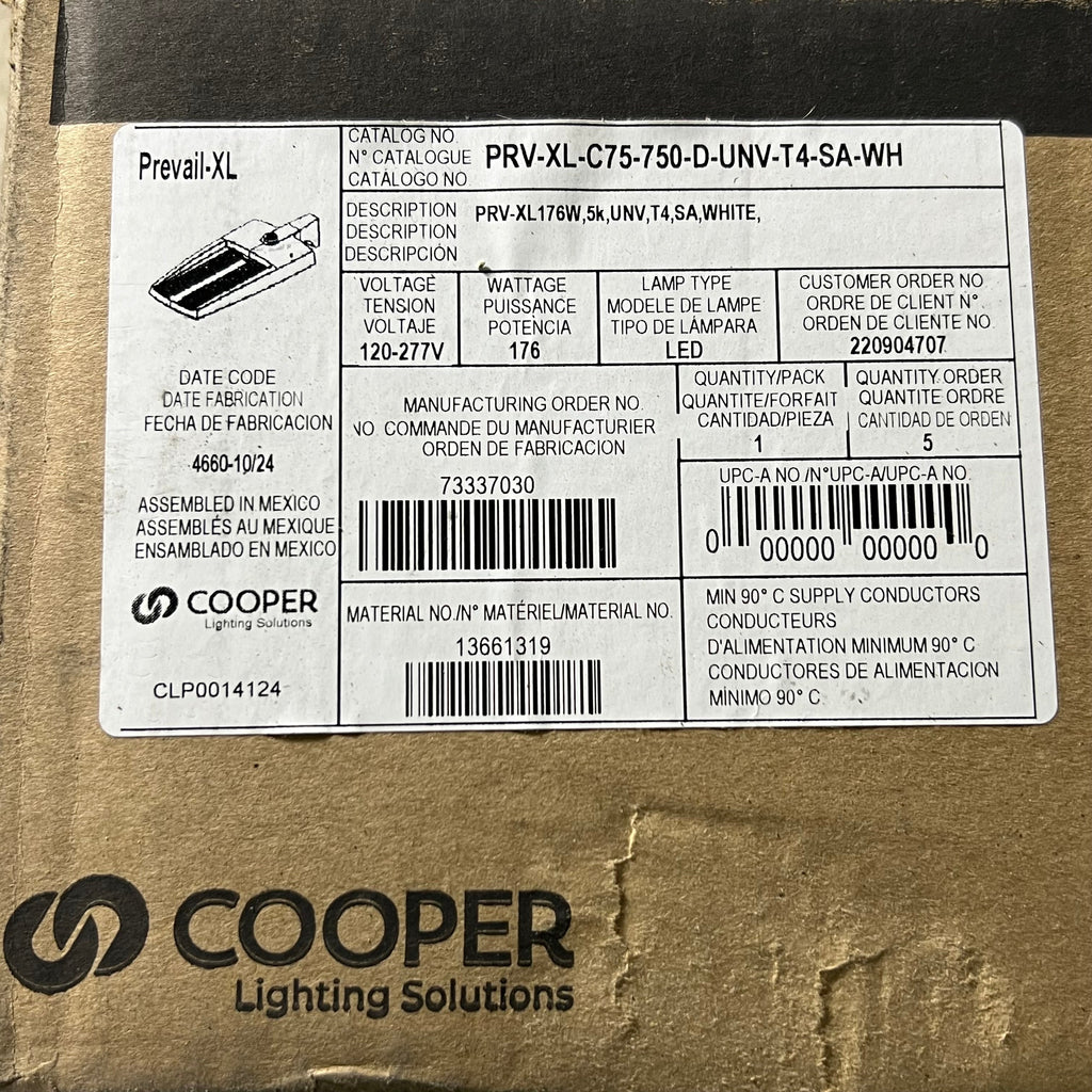 COOPER LIGHTING SOLUTIONS Area Light 120-277V 50/60Hz Sz 32.5" L X 17" W White