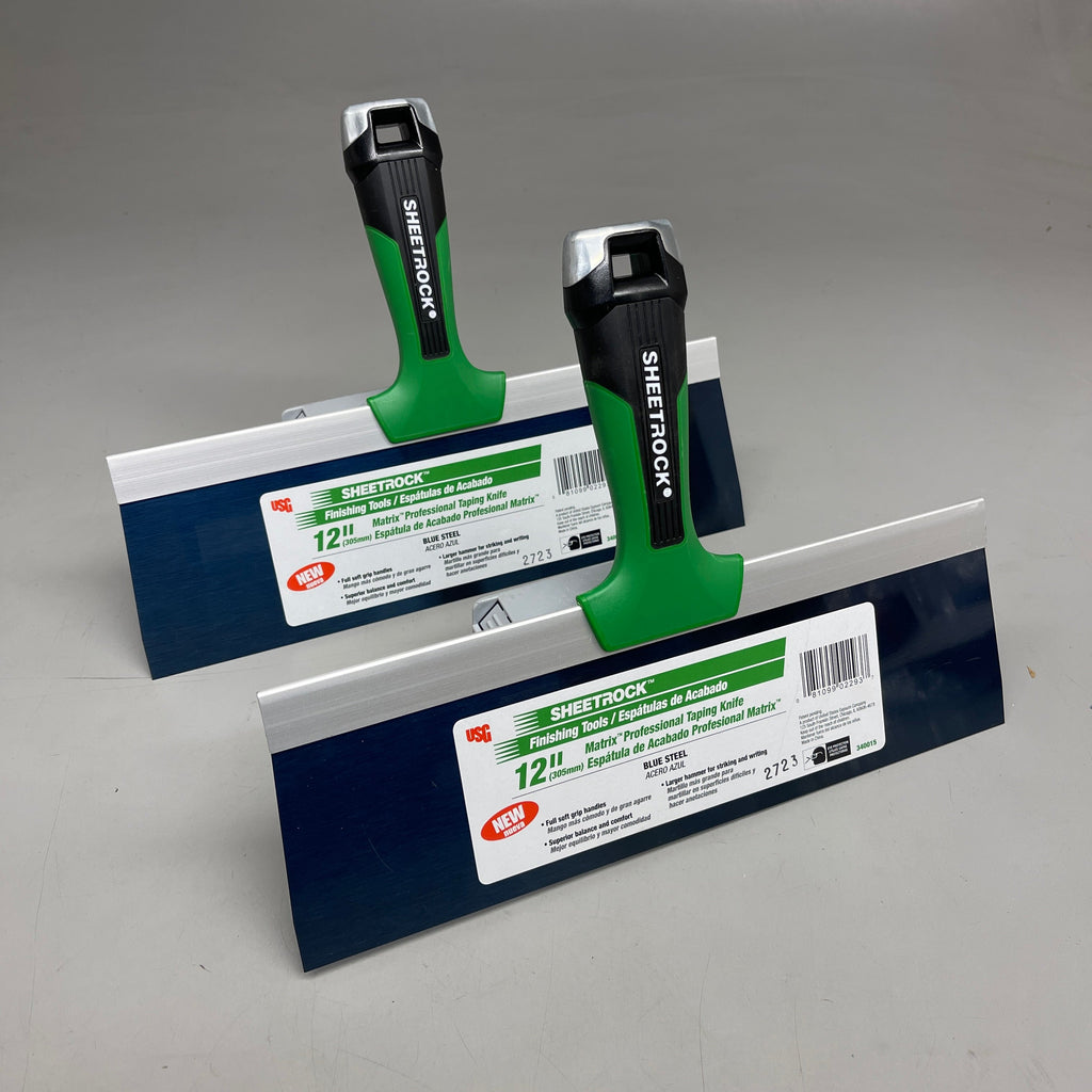USG SHEETROCK TOOLS (2 PACK) Matrix Professional Taping Knife 12" 340015