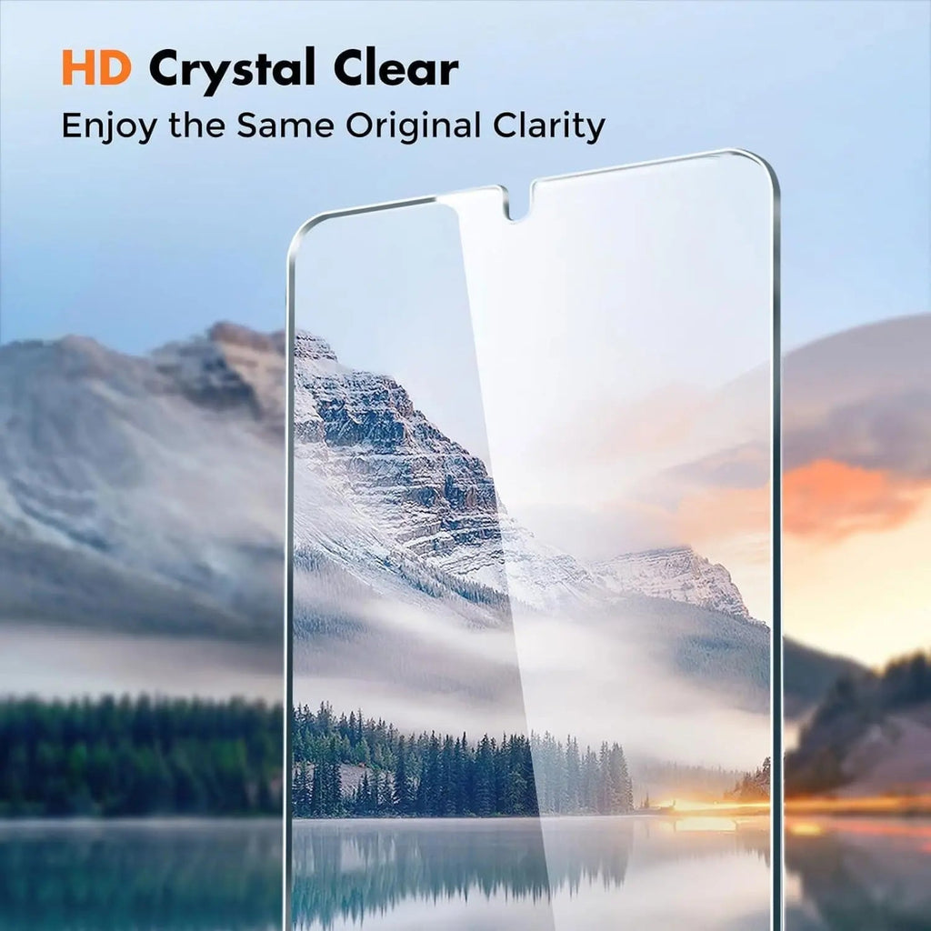 Entronix Clear Screen Protector Compatible with Galaxy A54 - 3-Piece Combo