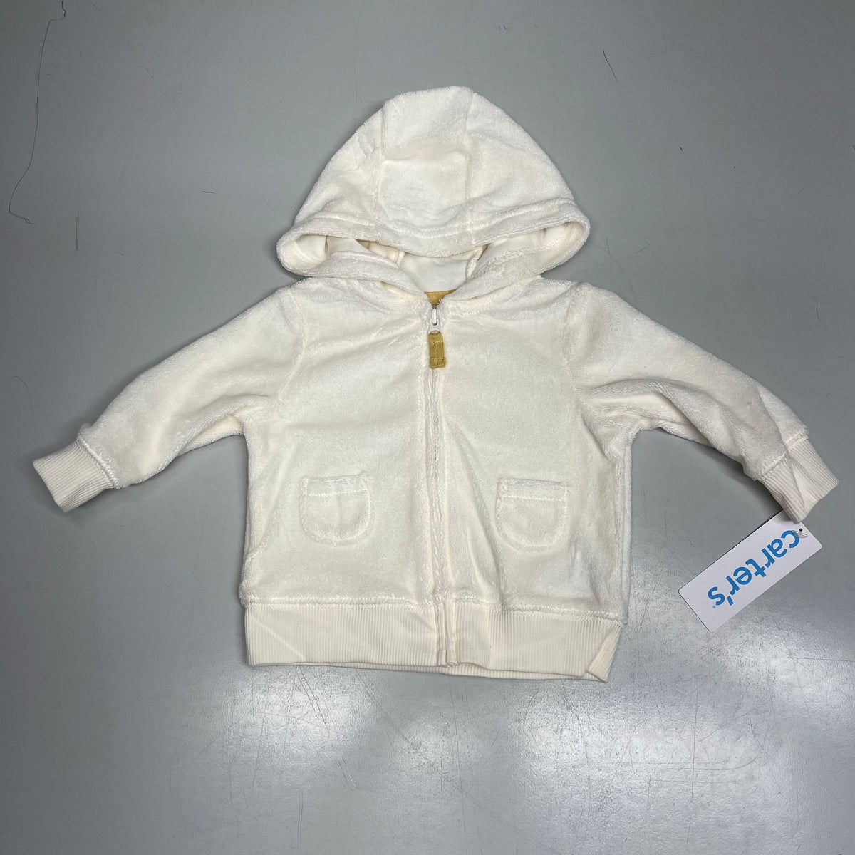CARTERS (SET OF 3) Soft Duck Little Cardigan Set Baby's Sz 3M White/Orange