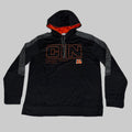 NFL Cincinnati Bengals Hoodie AFC North Sweatshirt Pullover SZ L Black 1802967