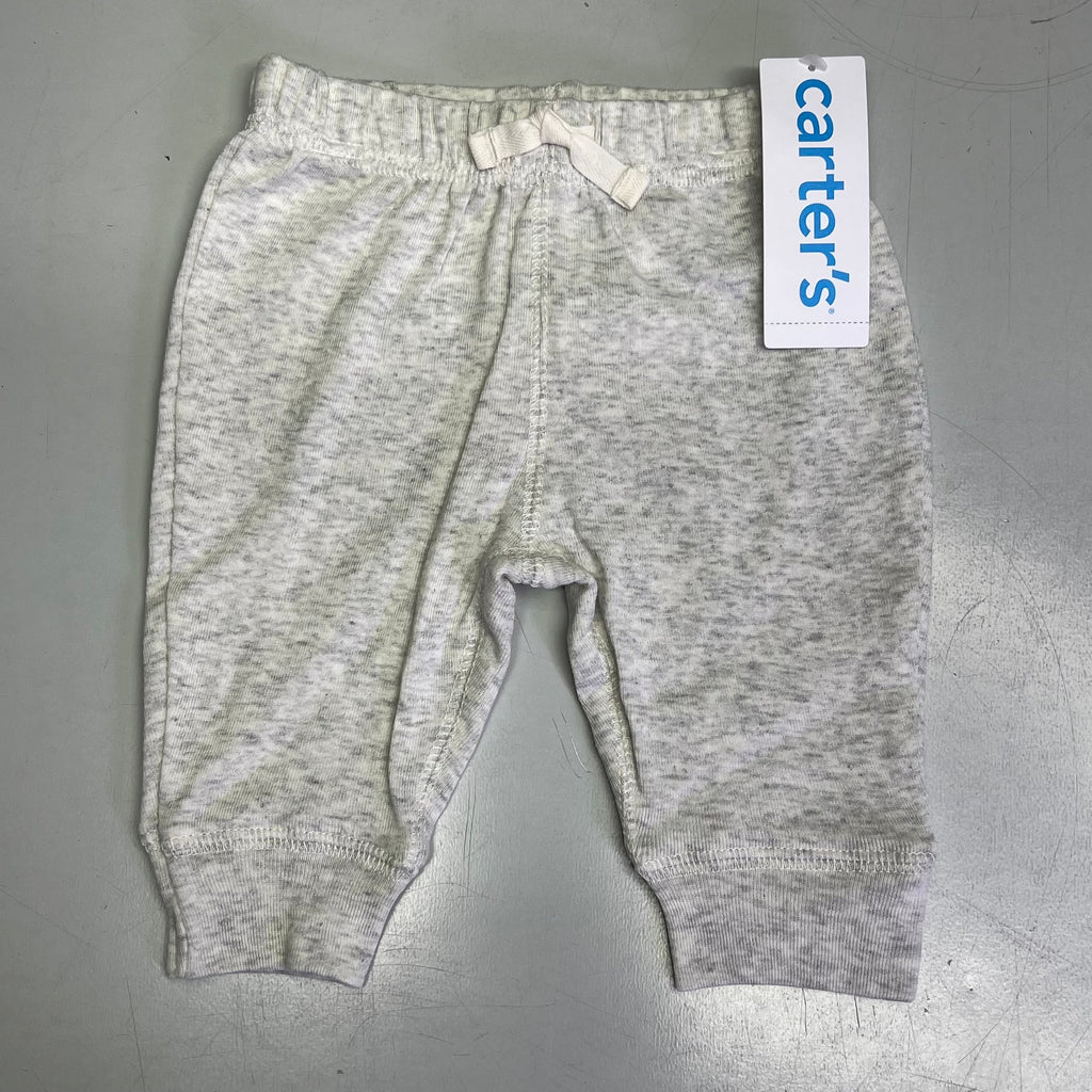 CARTERS (SET OF 2) Cotton Jogger Pants Baby's 3M Heather Grey/Ivory 1S992310