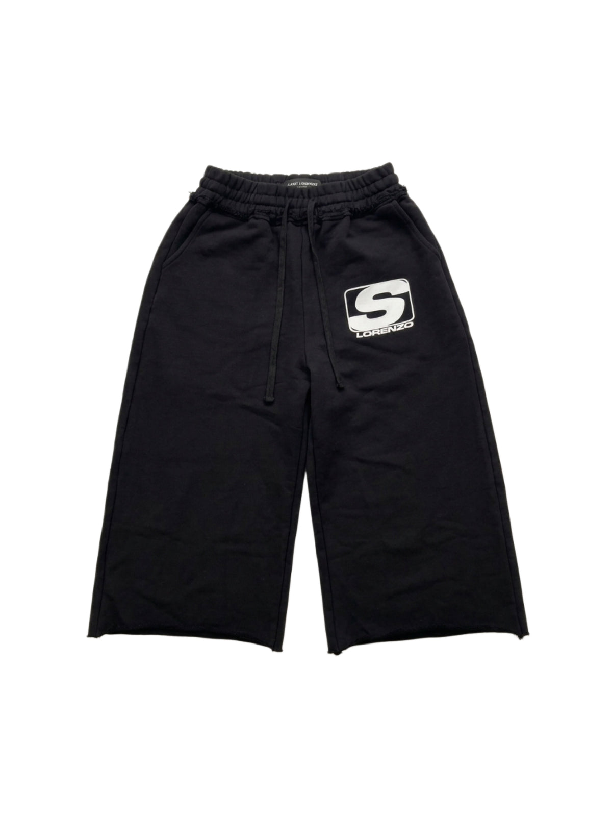BLACK 3/4 SHORTS