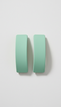 Fresh Mint Hair Clip Duo Matte Finish