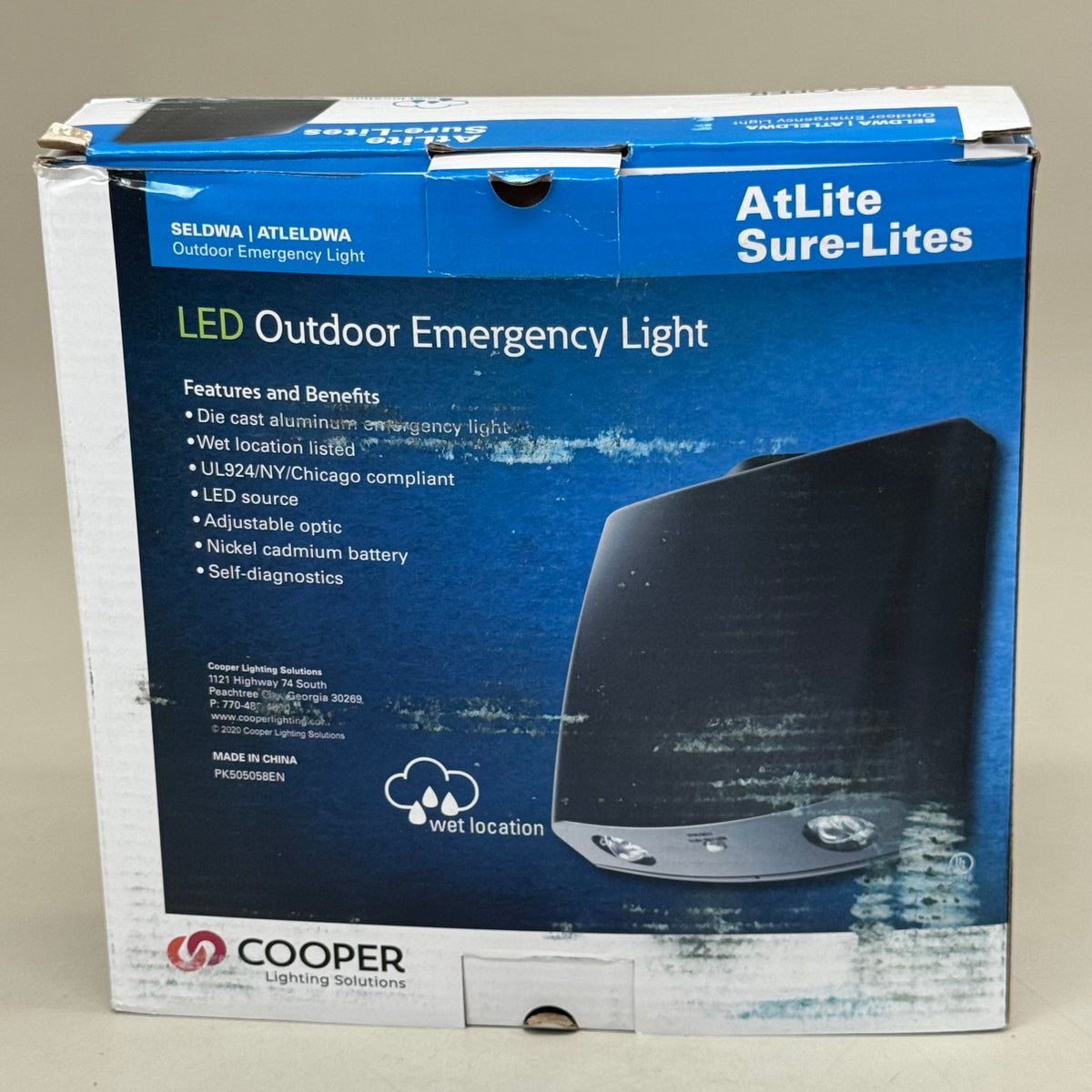 COOPER Lighting Solution Sure-Lites Sealed Nickel Cadmium Battery Black 13017173