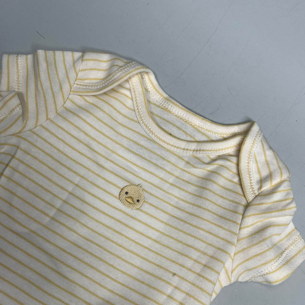 CARTERS (SET OF 3) Soft Duck Little Cardigan Set Baby's Sz 3M White/Orange