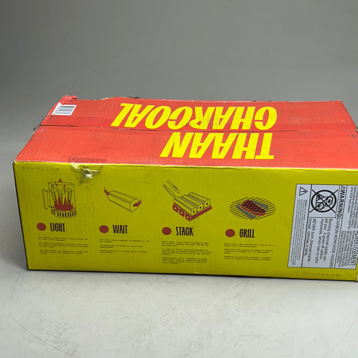 THAAN CHARCOAL Original Thai-Style Charcoal For 4-6 Hours Of Grilling 22lbs Black (New Other-Distressed Packaging)