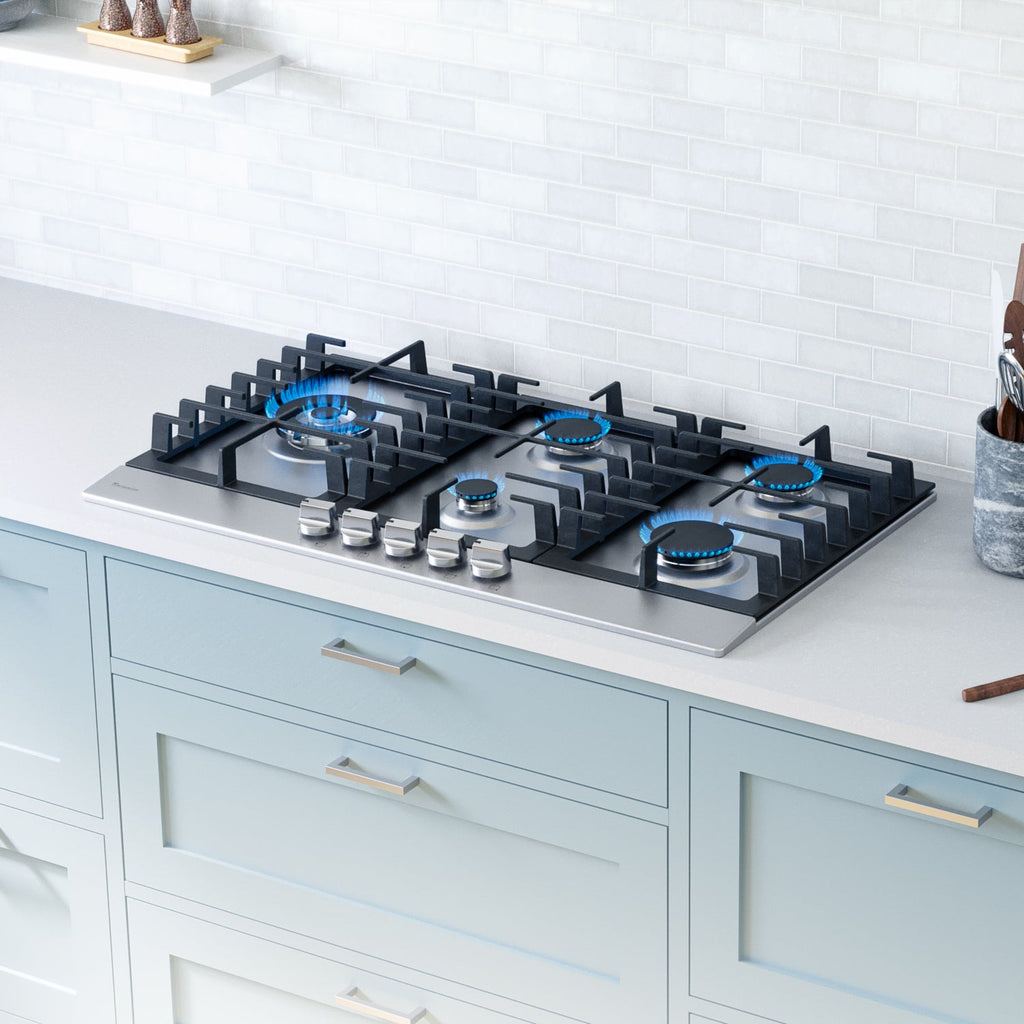 Rangaire 34" Gas Cooktop 5 Burners Stainless Steel RCG341S