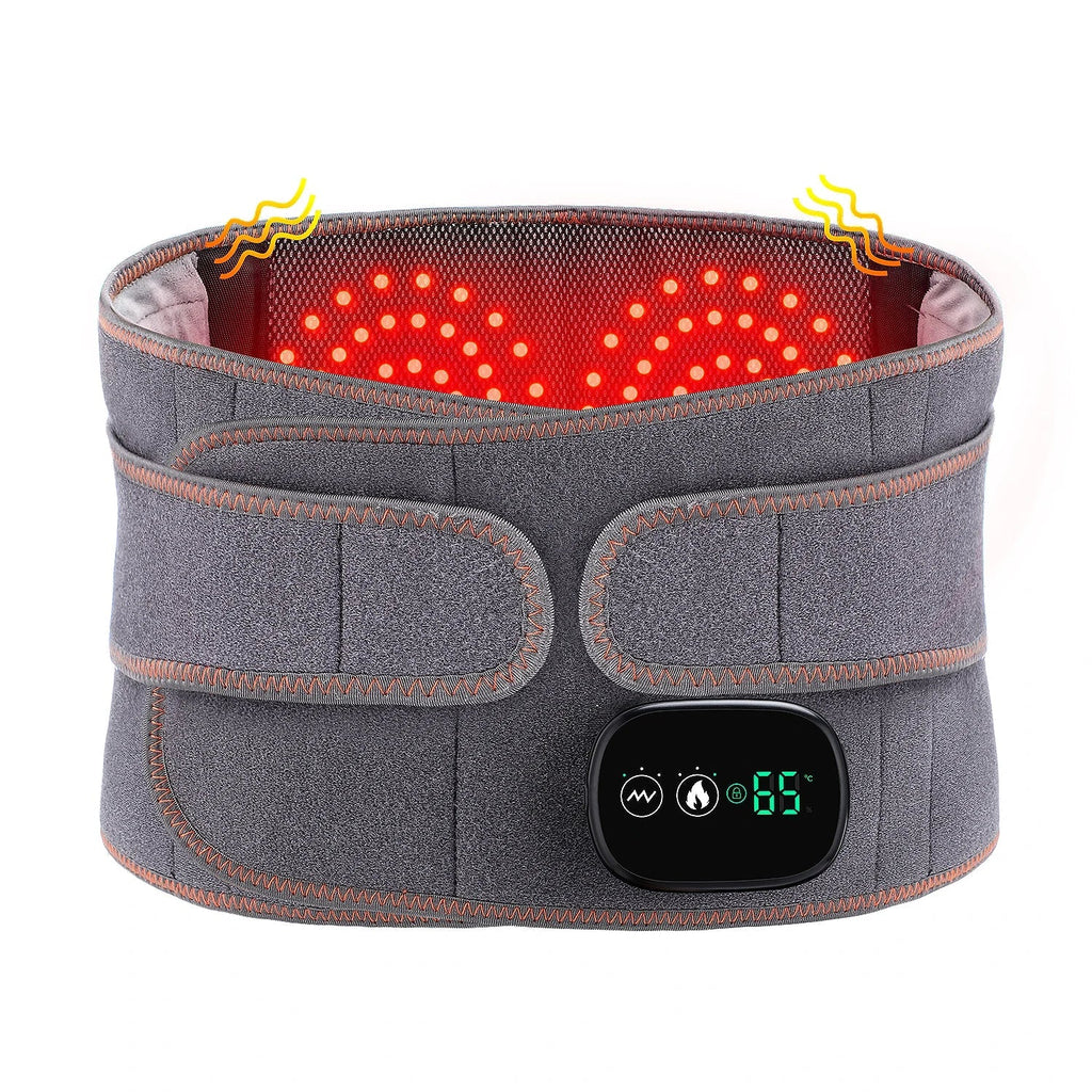 Heat Therapy Lumbar Brace Support Massager Waist Massager Back Belt