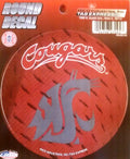 Washington State Cougars 4" Round Decal Bumper Sticker University