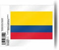 Columbia National Soccer Team World Cup 3 Inch Static Cling, Full Clear Adhesive Backing, Easy Peel and Stick Application, Removable and Reusable, Made in the USA