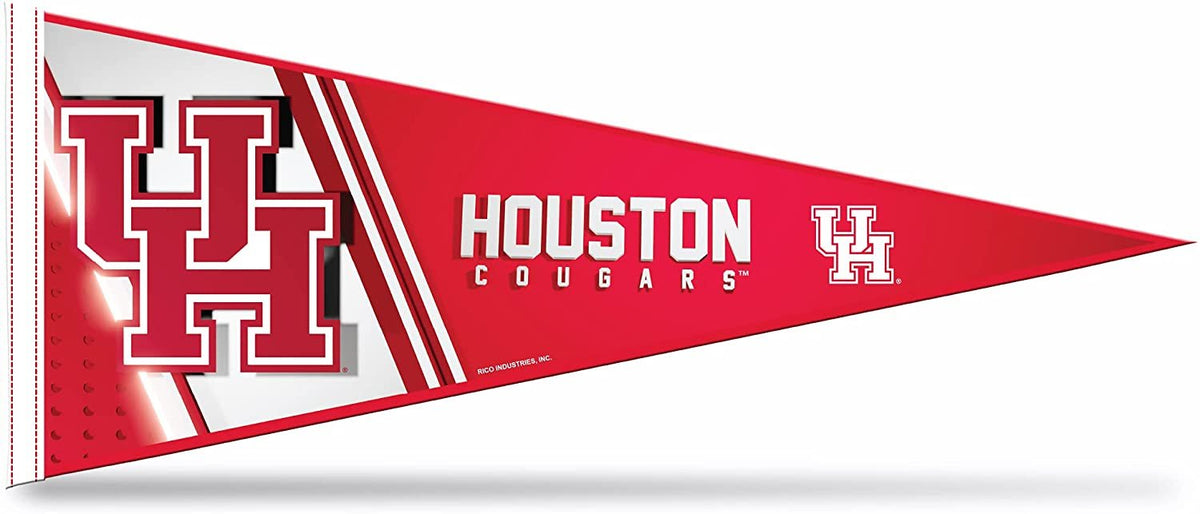 University of Houston Cougars Soft Felt Pennant, 12x30 Inch, Easy To Hang