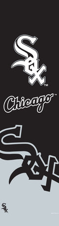 Chicago White Sox Door Banner Flag, 84 x 24 Inch, Elastic Straps on Back, House or Office