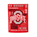 Ohio State University Buckeyes Premium Double Sided Garden Flag Banner, Fan Rules Design, 13x18 Inch, Display Stand Sold Seperately, Officially Licensed