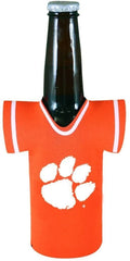 Clemson University Tigers 12oz Drink Can Cooler Insulated Neoprene Beverage Holder, Logo Design