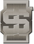 Idaho State University Bengals Solid Metal Auto Emblem Antique Nickel for Car/Truck/SUV