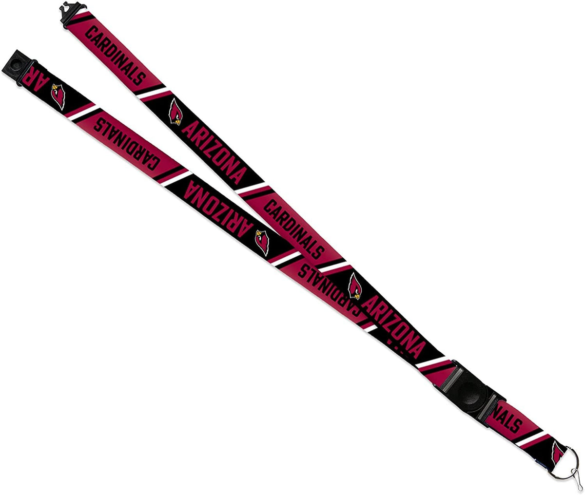Arizona Cardinals Lanyard Keychain Double Sided Breakaway Safety Design Adult 18 Inch