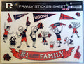 University of Connecticut Huskies UConn Family Spirit Window Stickers Decal, 8x11 Inch