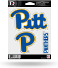 Pittsburgh Panthers Die Cut 3-Piece Triple Spirit Sticker Sheet