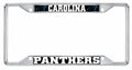 Carolina Panthers Metal License Plate Frame Chrome Tag Cover, 12x6 Inch, Pre-Drilled Holes, Officially Licensed