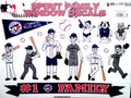 Toronto Blue Jays Family Spirit Decal Sheet Glass Stickers Auto Decals Baseball, 8x11 Inch
