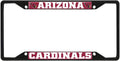 Arizona Cardinals Black Metal License Plate Frame Tag Cover, 6x12 Inch