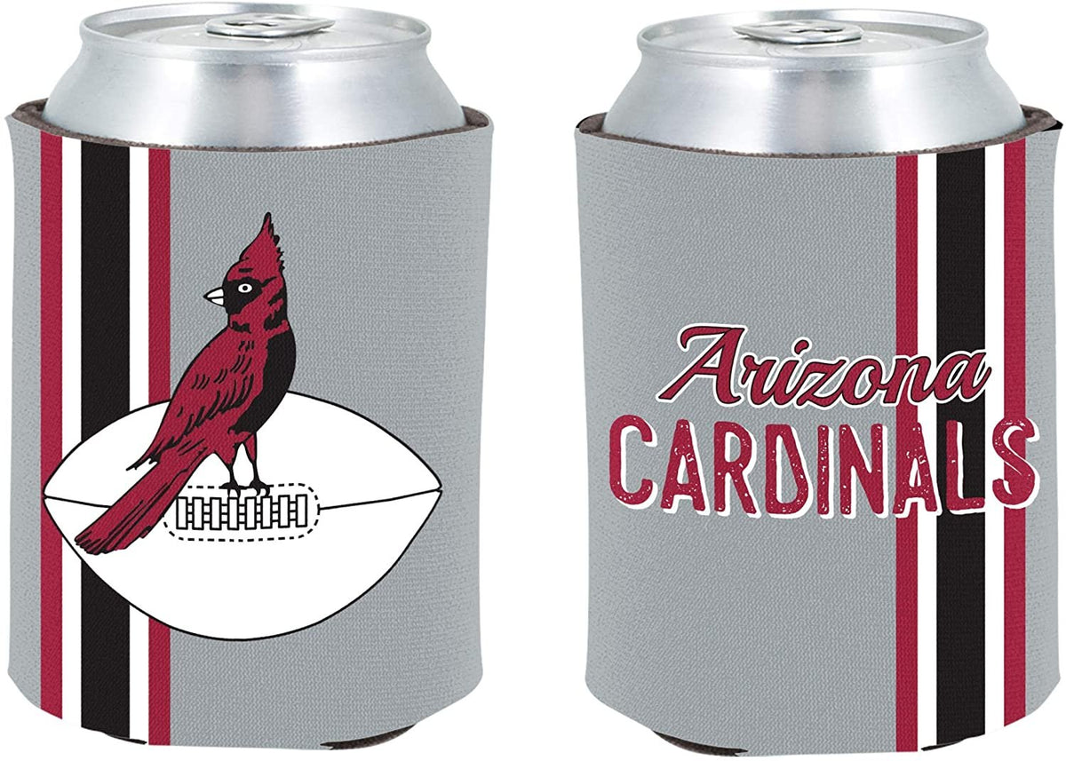 Arizona Cardinals 2-Pack Retro Throwback Design 12oz CAN Neoprene Beverage Insulator Holder Football