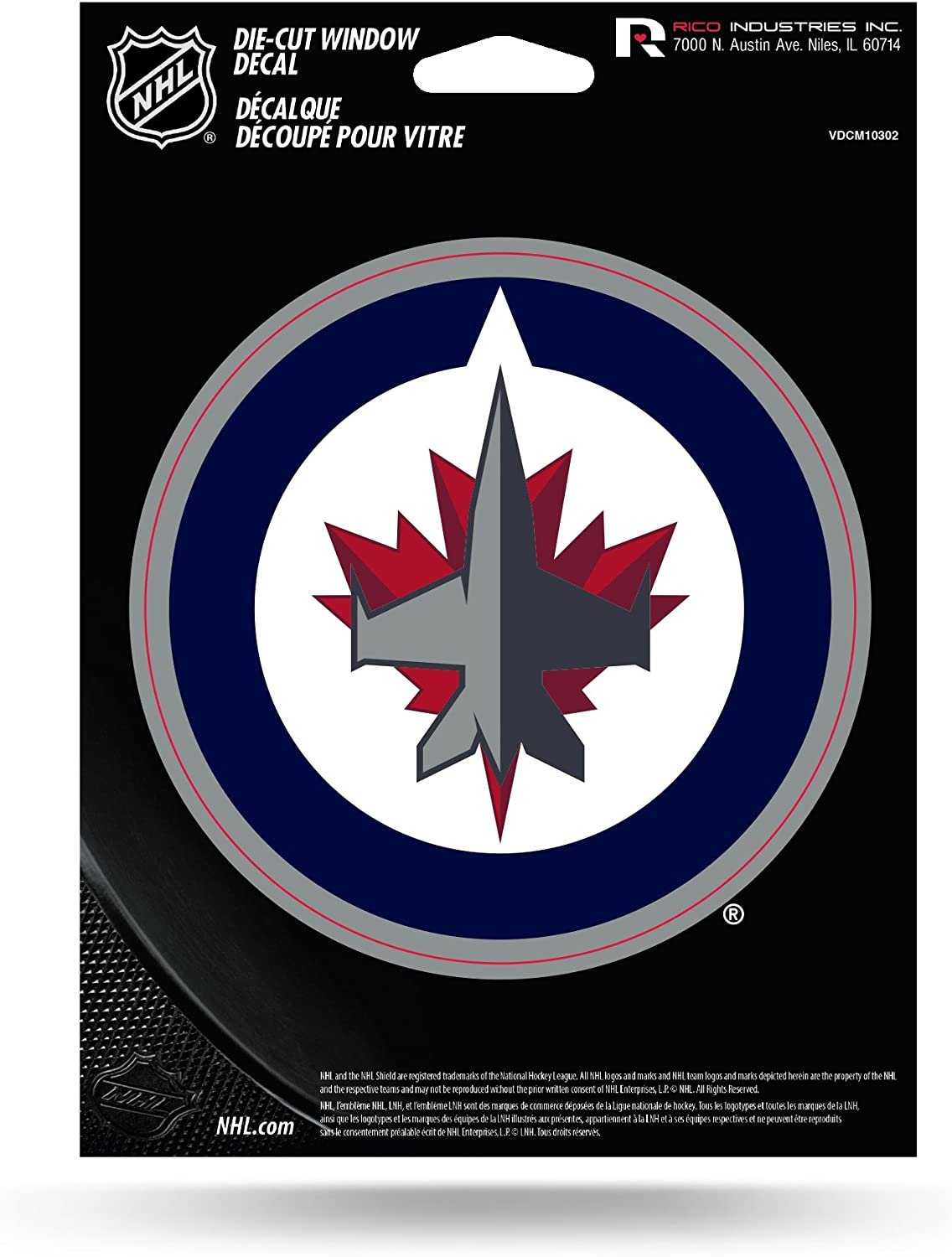 Winnipeg Jets 5 Inch Vinyl Decal Sticker Flat Die Cut