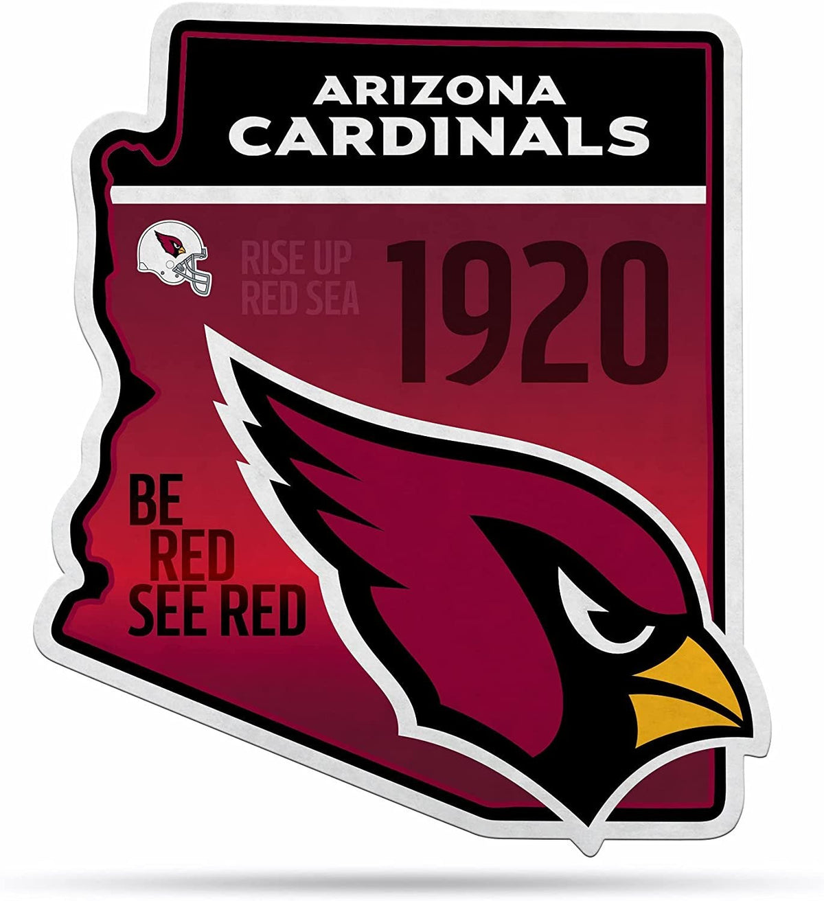 Arizona Cardinals Pennant State Shape 18 Inch Soft Felt