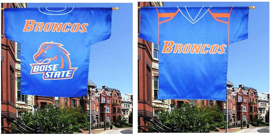 Boise State University Broncos Premium 2-Sided Banner Flag, Jersey Design, 30x34 Inch