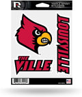 University of Louisville Cardinals Die Cut 3-Piece Triple Spirit Sticker Sheet