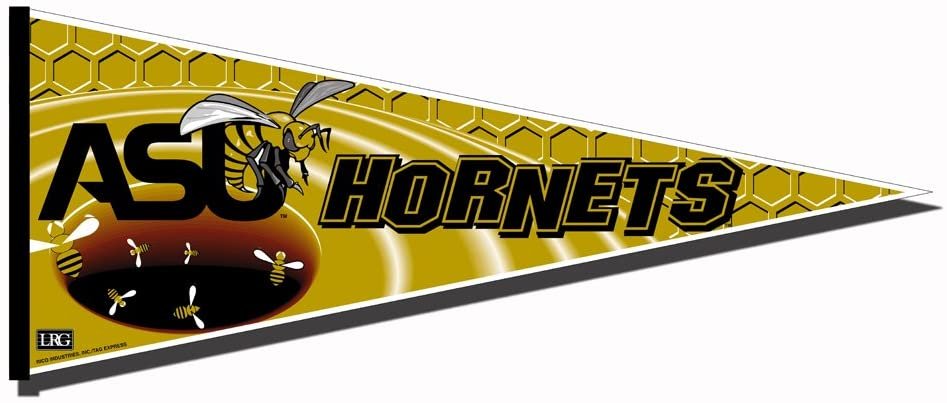 Alabama State University Hornets Soft Felt Pennant, Primary Design, 12x30 Inch, Easy To Hang