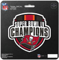 Tampa Bay Buccaneers Super Bowl LV Champions Large 7 Inch Sticker, Flat Vinyl Die Cut Decal Auto Home Football