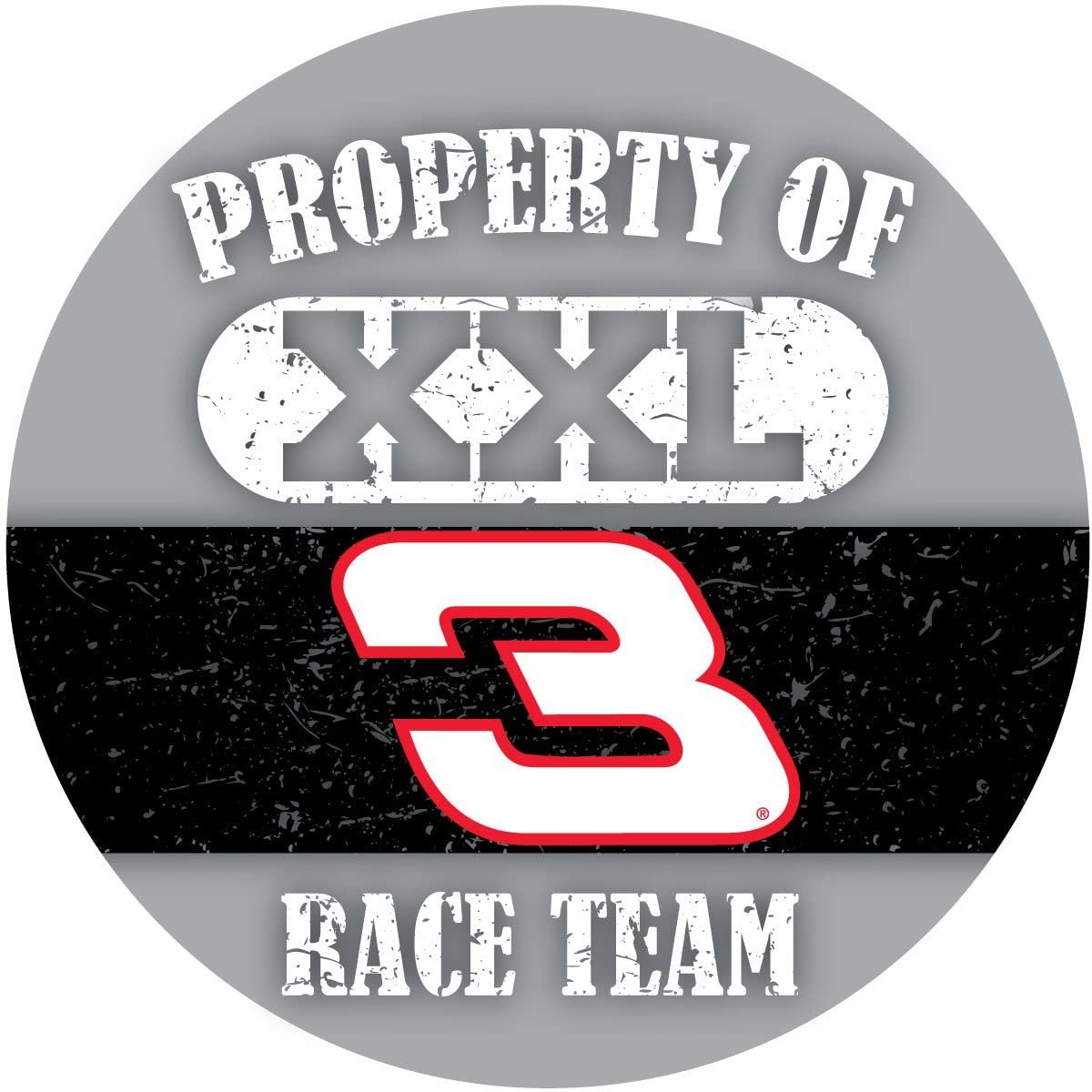 Dale Earnhardt Sr #3 "Property of" Magnet 4" Round Vinyl Auto Home Racing