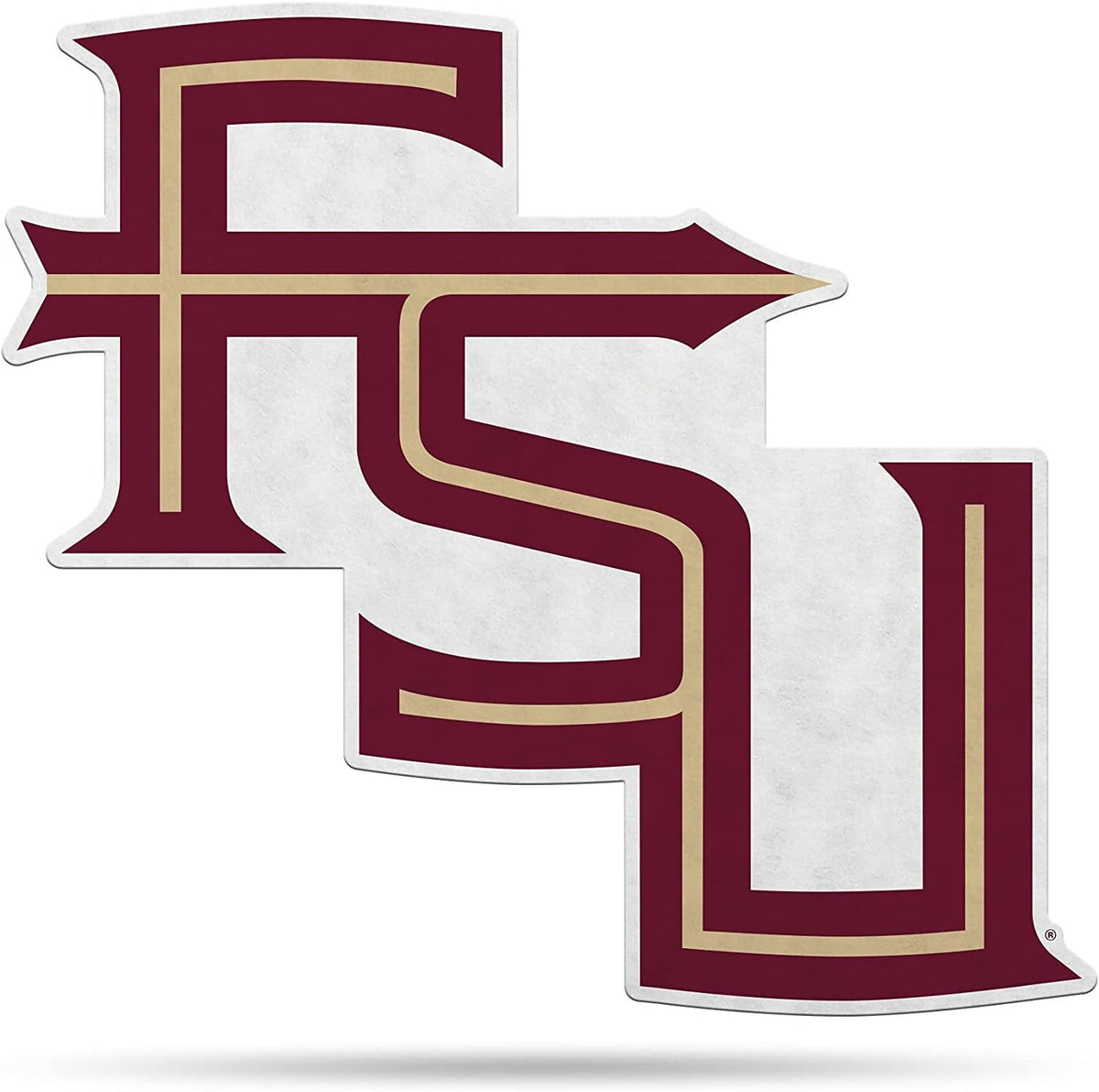 Florida State Seminoles Shape Cut Mascot Pennant, 18 Inch - Home, Living Room, Bedroom, Mancave Decor - Soft Felt Material - Made