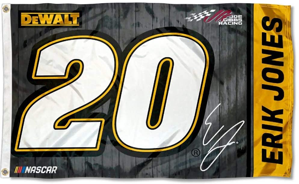 Erik Jones #20  3x5 Flag w/grommets Outdoor House Banner Nascar Racing