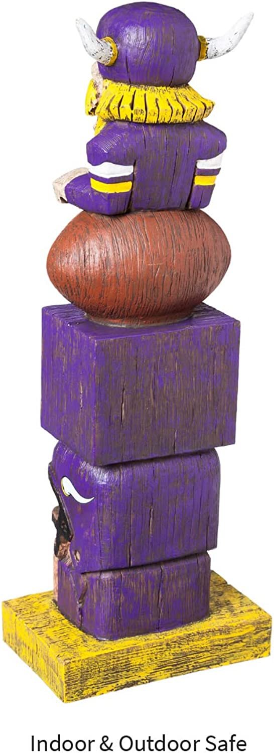 Minnesota Vikings 16 Inch Tiki Totem Garden Statue Resin Outdoor Decoration