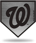 Washington Nationals Auto Emblem Decal Premium Solid Metal Antique Nickel Design Raised Baseball