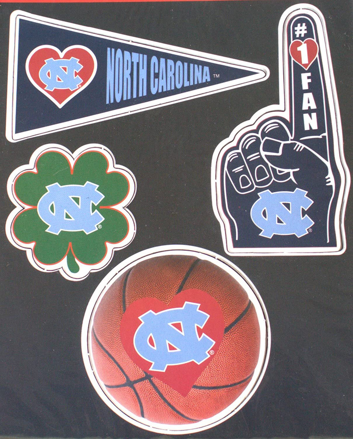 North Carolina Tarheels 4 Piece Magnet Set University of