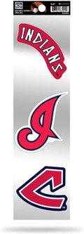 Cleveland Indians Guardians Triple Retro Throwback Spirit Decals Flat Vinyl Auto Home Sticker Sheet Baseball