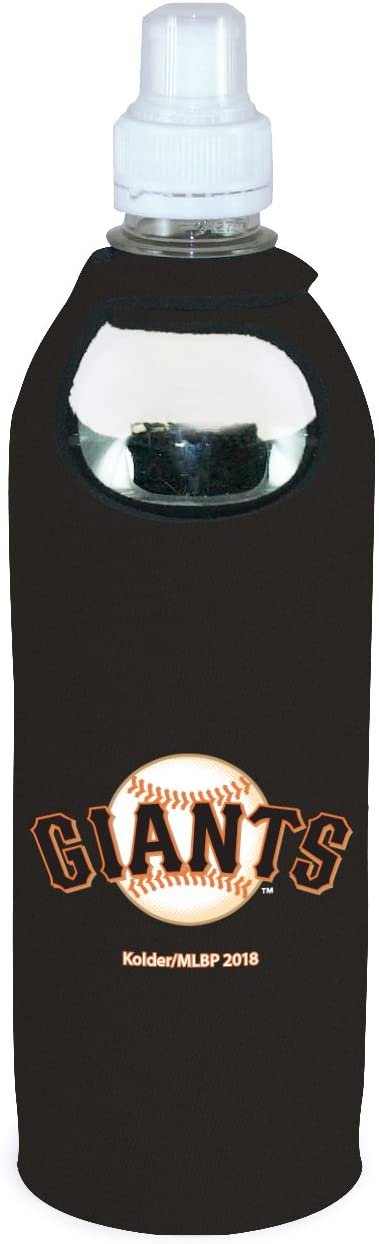 San Francisco Giants 1/2 Liter Water Soda Bottle Beverage Insulator Holder Cooler with Clip Baseball