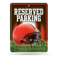 Cleveland Browns Premium Metal Parking Wall Sign, 8x11 Inch, Embossed