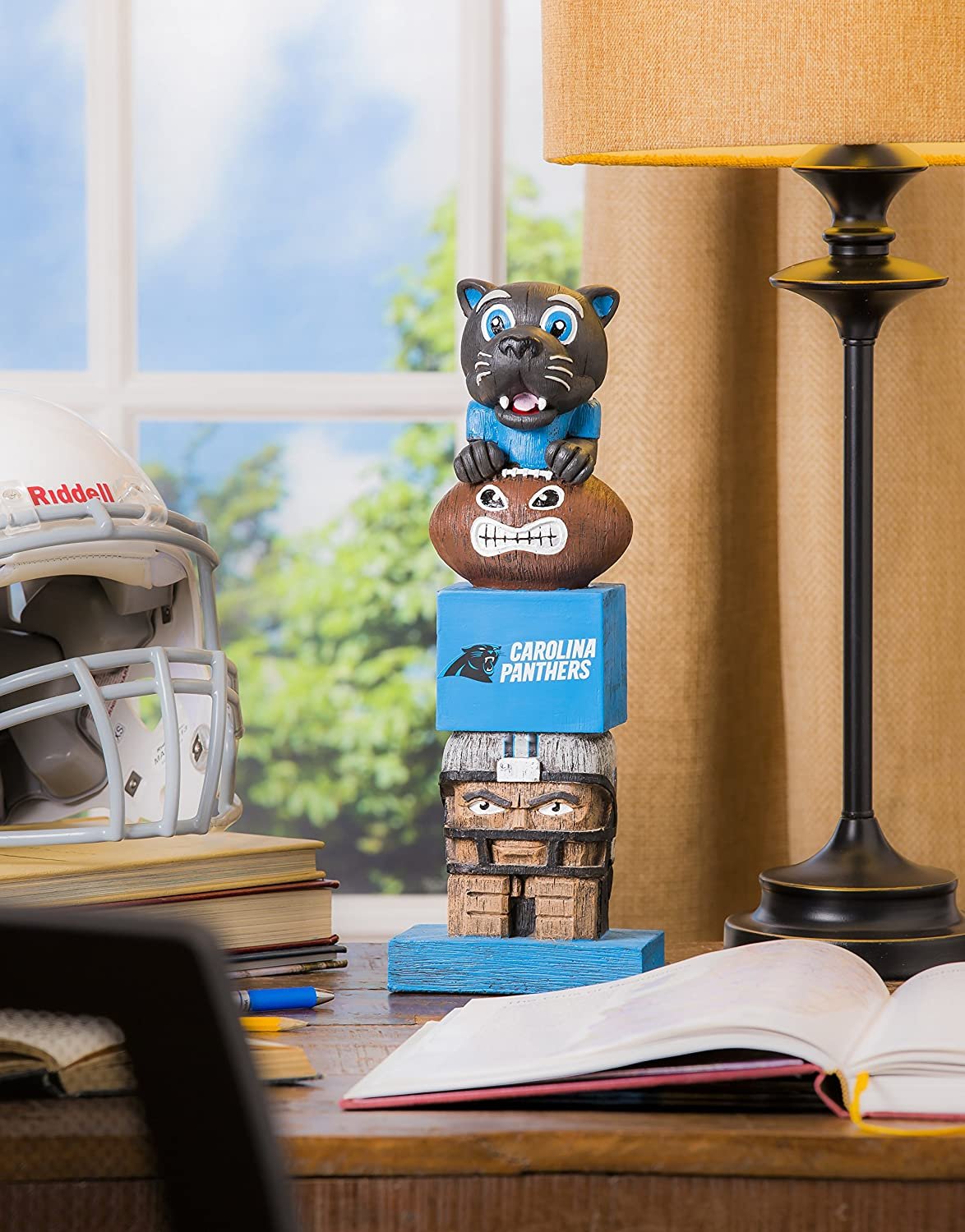 Carolina Panthers 16 Inch Tiki Totem Garden Statue Resin Outdoor Decoration