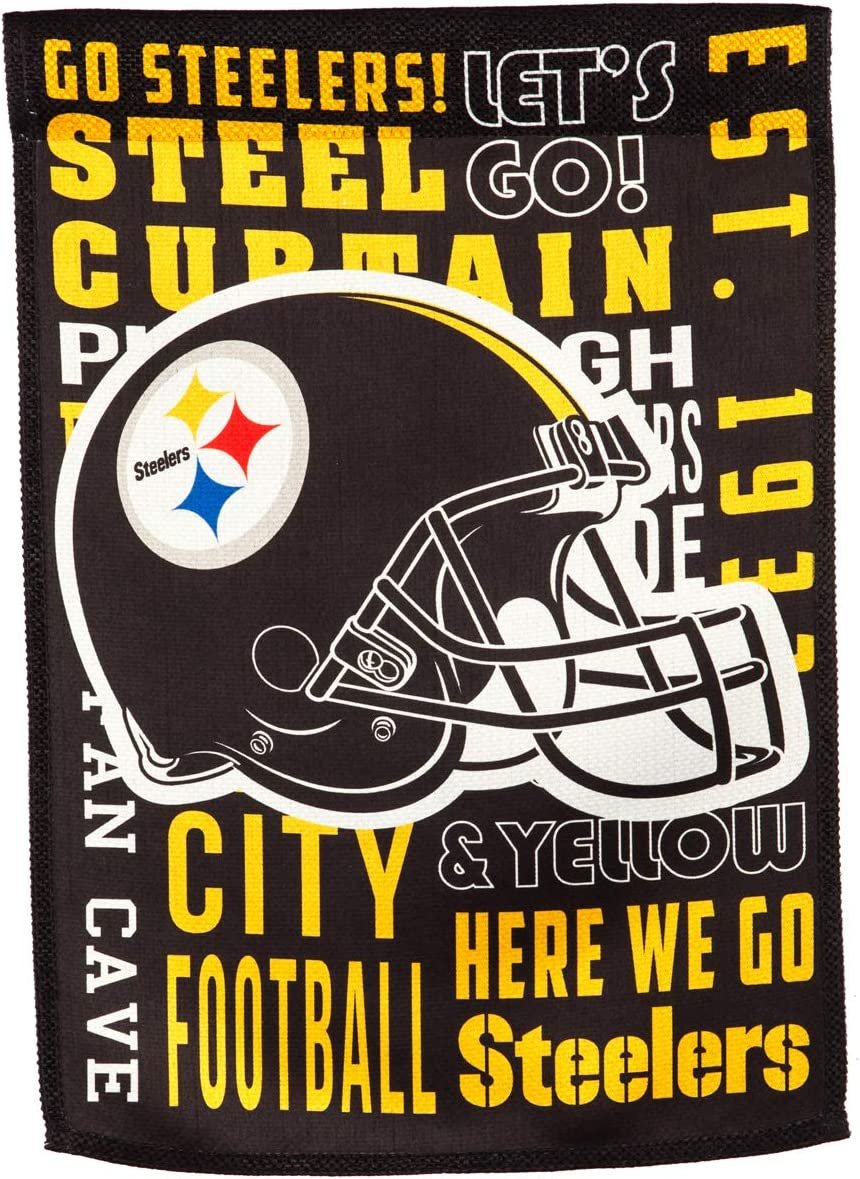 Pittsburgh Steelers Premium Double Sided Banner Flag 28x44 Inch Fan Rules Design Indoor Outdoor