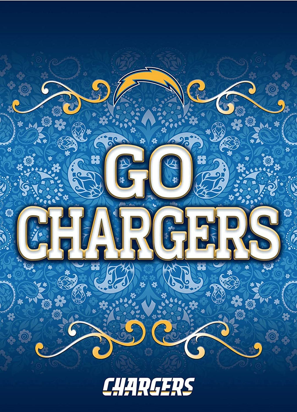Los Angeles Chargers Premium Double Sided Garden Flag Banner, 13x18 Inch, Display Pole Sold Separately