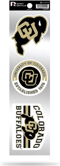 University of Colorado Buffaloes Triple Retro Throwback Spirit Decals Flat Vinyl Auto Home Sticker Sheet
