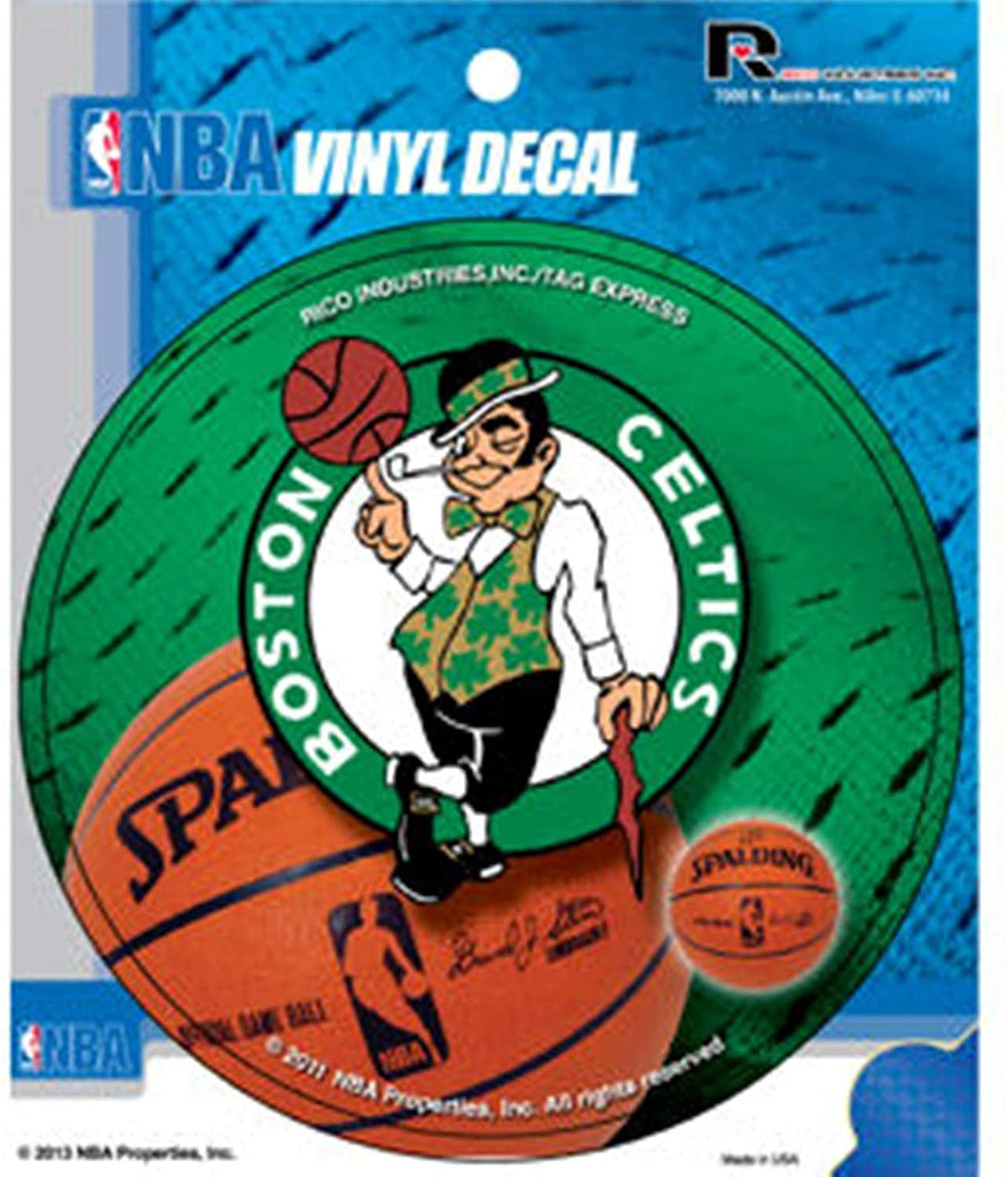 Boston Celtics Decal 4" Round Vinyl Auto Home Window Bumper Sticker Basketball