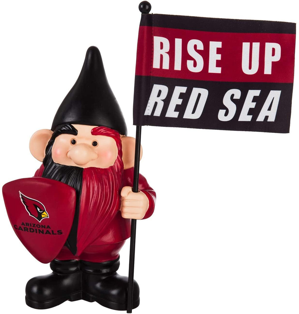 Arizona Cardinals 10 Inch Outdoor Garden Gnome, Includes Team Flag